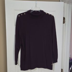 Calvin Klein Deep Purple Knit Sweater